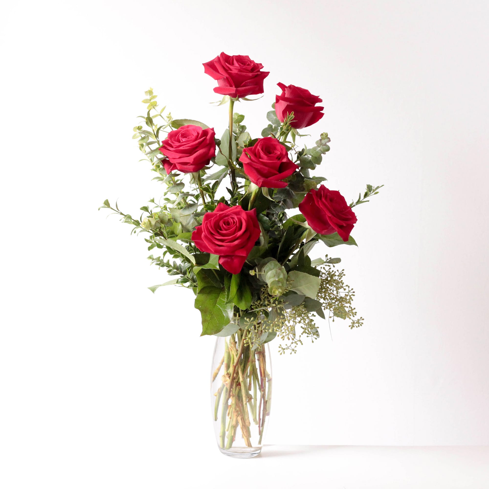 Cayenne Half Dozen Red Roses