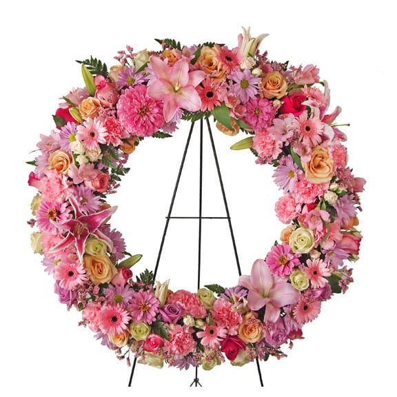 Peaceful Pink Wreath OUT