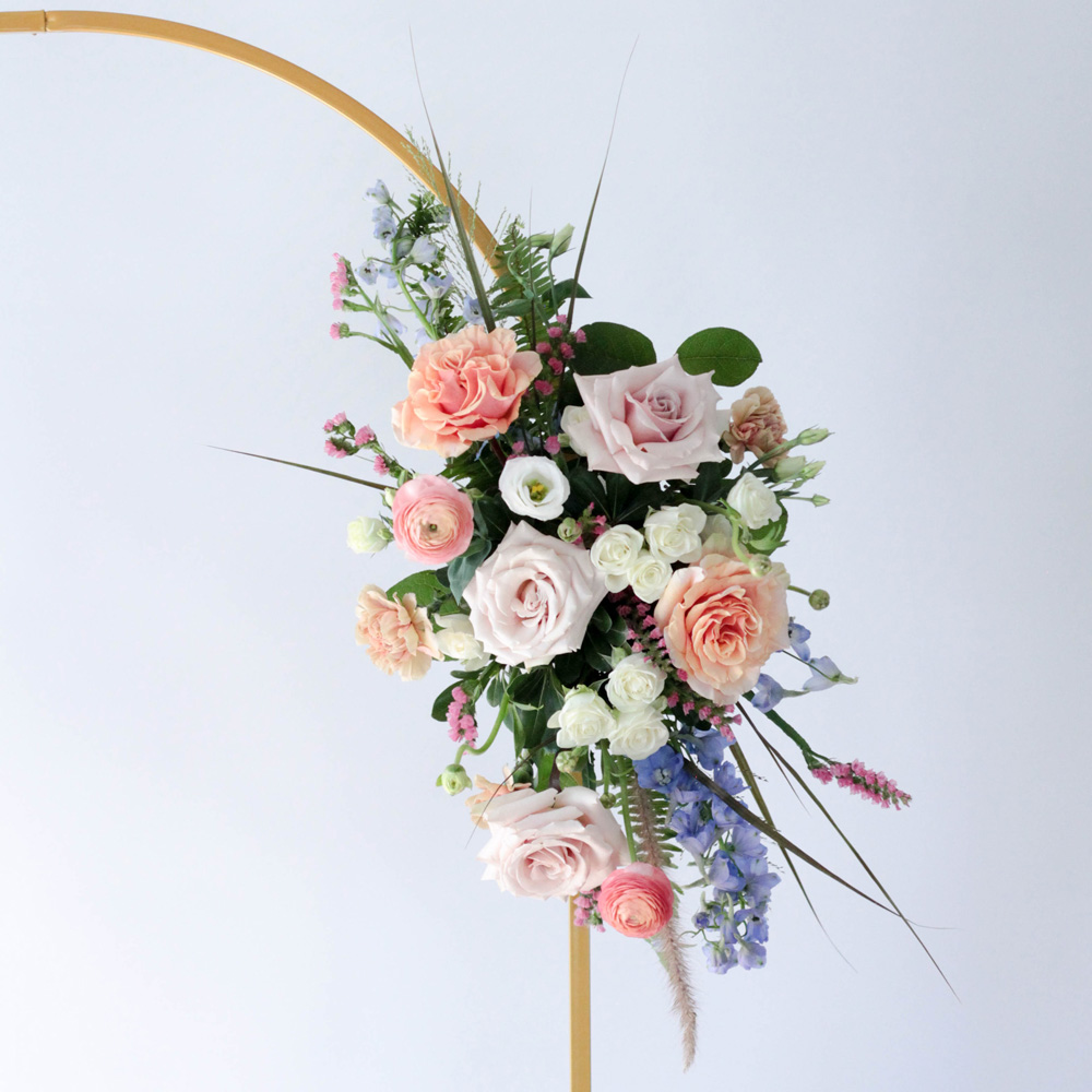 floral swag for wedding arch