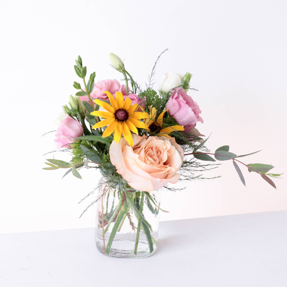 Short Wedding Bud Vase
