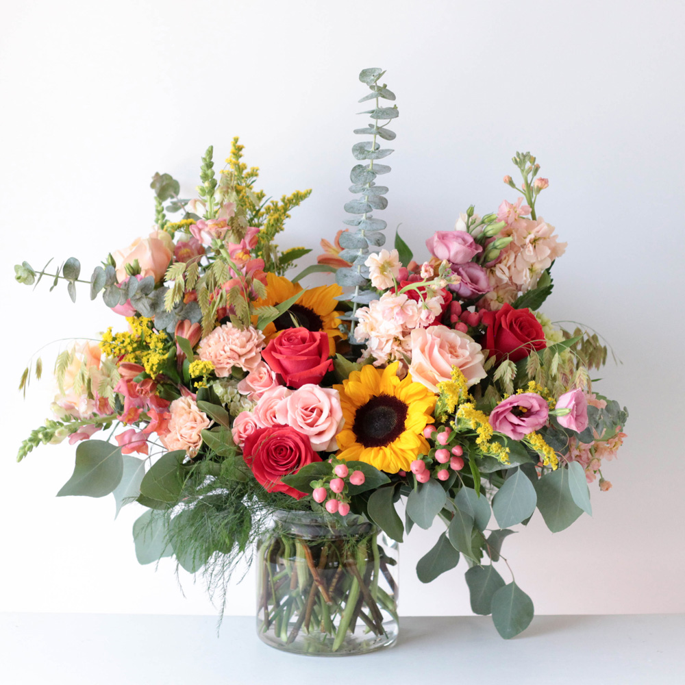 Large Glass Centerpiece