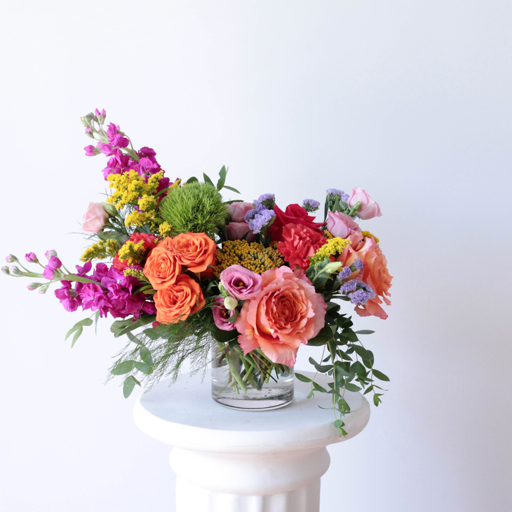 Small Glass Centerpiece