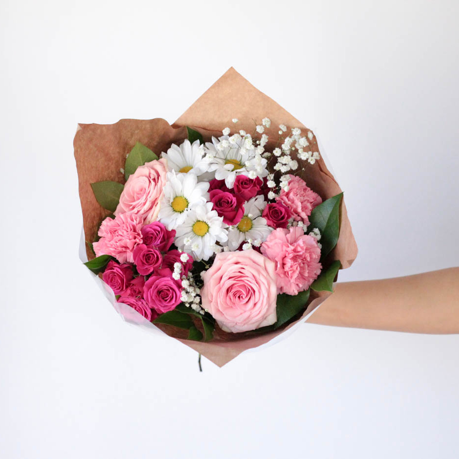 Cutie Patootie Wrap Valentine's Day Flower Arrangement