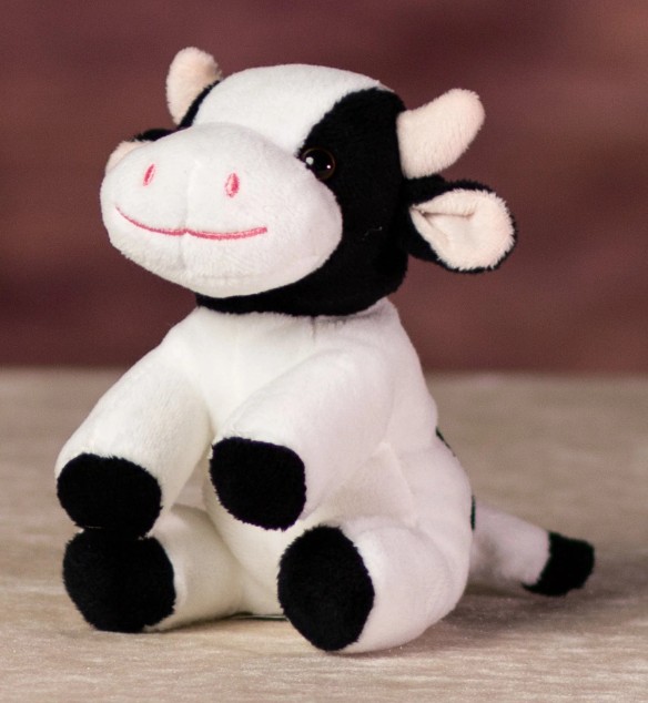 Mini Stuffed Cow - 5"