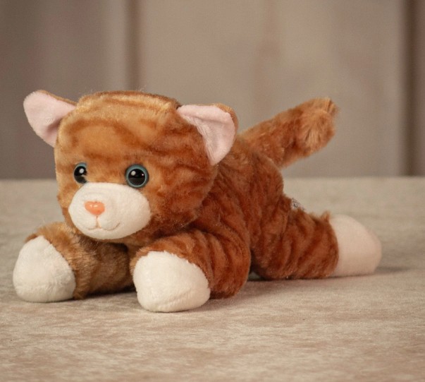 Mini Stuffed Tabby Cat - 5"
